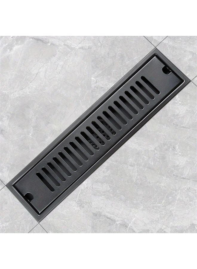Brushed Stainless Steel Floor Drain 3 94x7 87 Inch Large Displacement Anti Odor Bathroom - Image 2