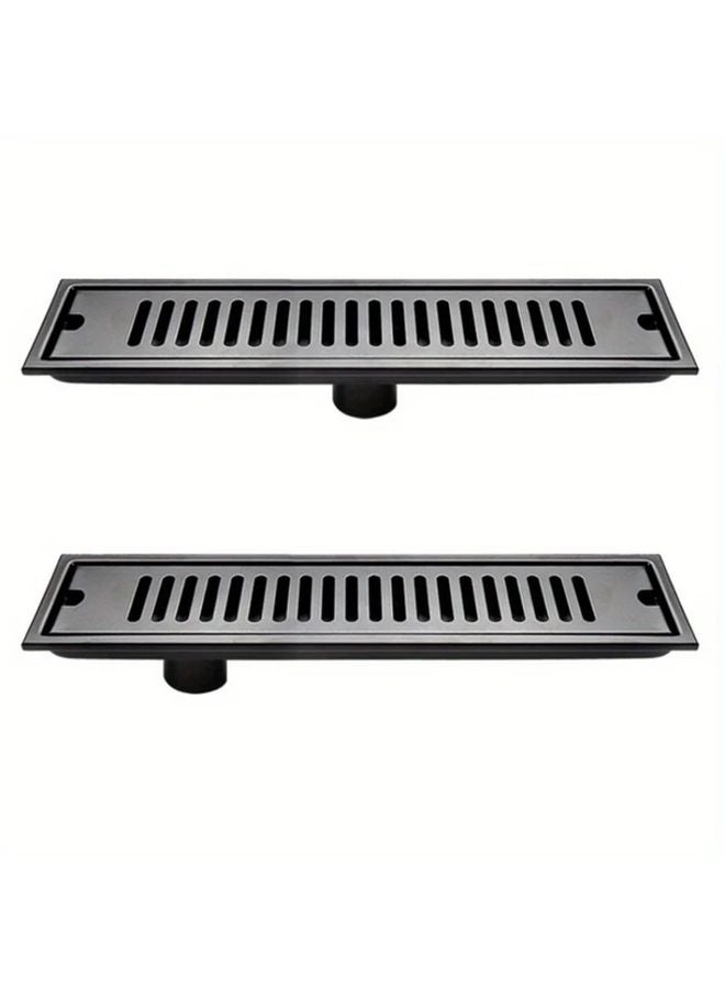 Brushed Stainless Steel Floor Drain 3 94x7 87 Inch Large Displacement Anti Odor Bathroom - Image 5