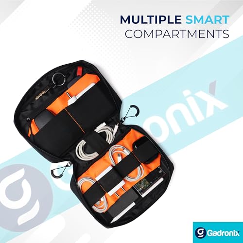 Gadronix Tech Organizer Pouch Pro: Waterproof Electronics Organizer Bag & Gadget Organizer Tech Bag – Travel Tech Pouch for Cables, Hard Drives & Accessories - Image 2