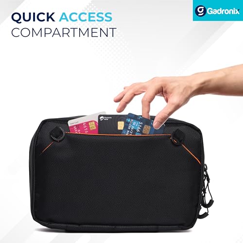 Gadronix Tech Organizer Pouch Pro: Waterproof Electronics Organizer Bag & Gadget Organizer Tech Bag – Travel Tech Pouch for Cables, Hard Drives & Accessories - Image 4
