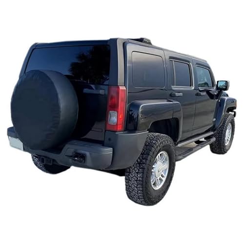 Aolowewin Black Spare Tire Cover, Spare Wheel Cover, for Jeep Wrangler, Ford Bronco, Hummer H3, Toyota Honda GMC Buick SUVs, Spare Tyre Cover Protector (XL: 275/70R17, 285/70R17) - Image 1