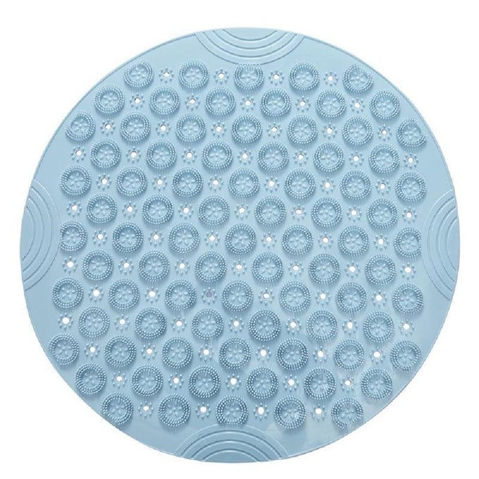 PVC NON SLIP BATHROOM MAT,PVC BATH MATS WITH SUCTION CUPS USE FOR BATHROOMS, HOTELS, BALCONIES ETC (ROUND) (1PC)