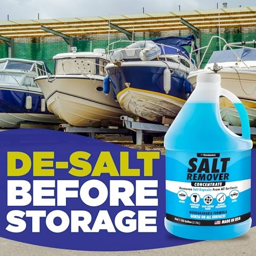 Durabasics [1 Gallon] Salt Remover Concentrate - Marine Engine Flush for Boats - Perfect for Outboard Motor Flush & Washing Salt Deposits - Remove Salt Deposits for Autos - Image 4