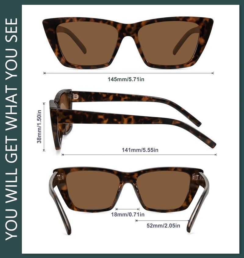 WOWSUN womens 1224 Sunglasses (pack of 1) - Image 5