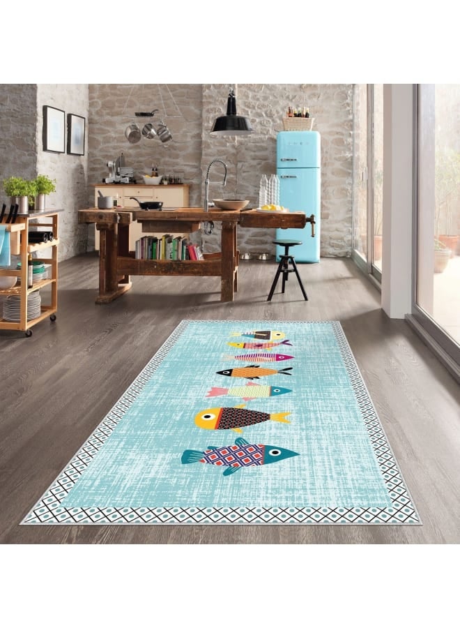 Hendi Mandala Anti-Slip Printed Kitchen Floor Rug, Soft Velvet Face, Multiple Sizes Availbale For Ultimate Comfort and Style - Image 1