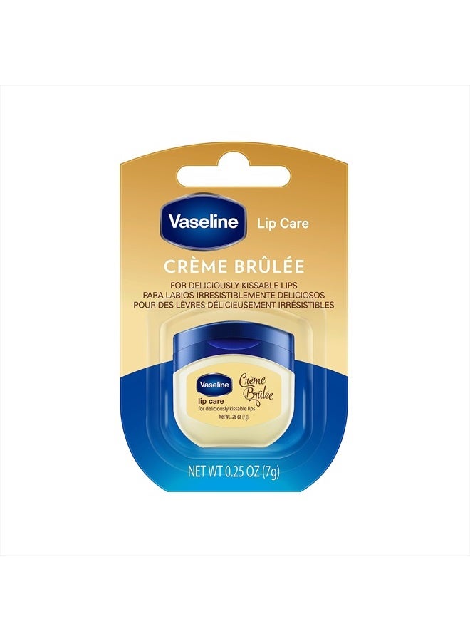 Vaseline Lip Balm for Instantly Soft Smooth Lips Crème Brûlée Lip Balm Locks In Moisture to Improve Hydration 0.25 oz - Image 1