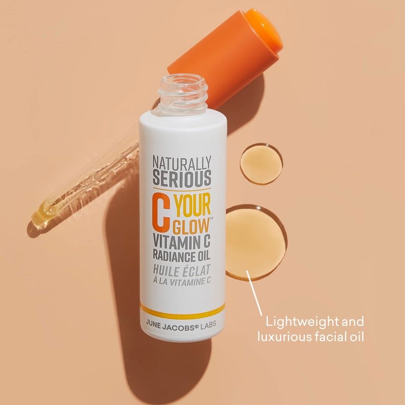 Naturally Serious | C Your Glow Vitamin C Radiance Oil, Vitamin C Oil For Face, Brightening Facial Oil, Skincare For Glowy Skin, Vegan Skincare, Cruelty-Free Skincare - Image 2