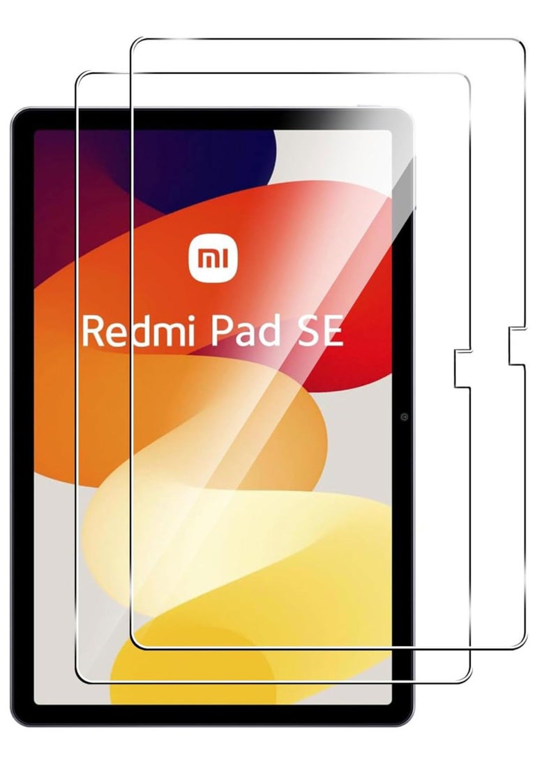 erorex 2 Pack Screen Protector Compatible With Xiaomi Redmi Pad Se 11 Inch 9H Hardness Anti Scratch Tempered Glass Flim Easy Installation  - Image 1