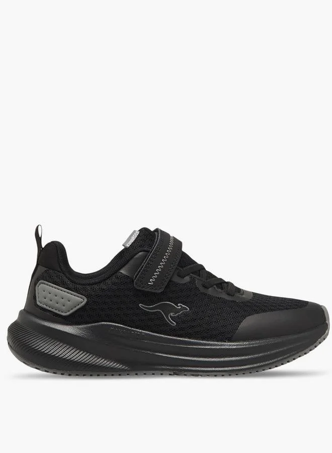 Boys Textured Hook & Loop Sports Shoes