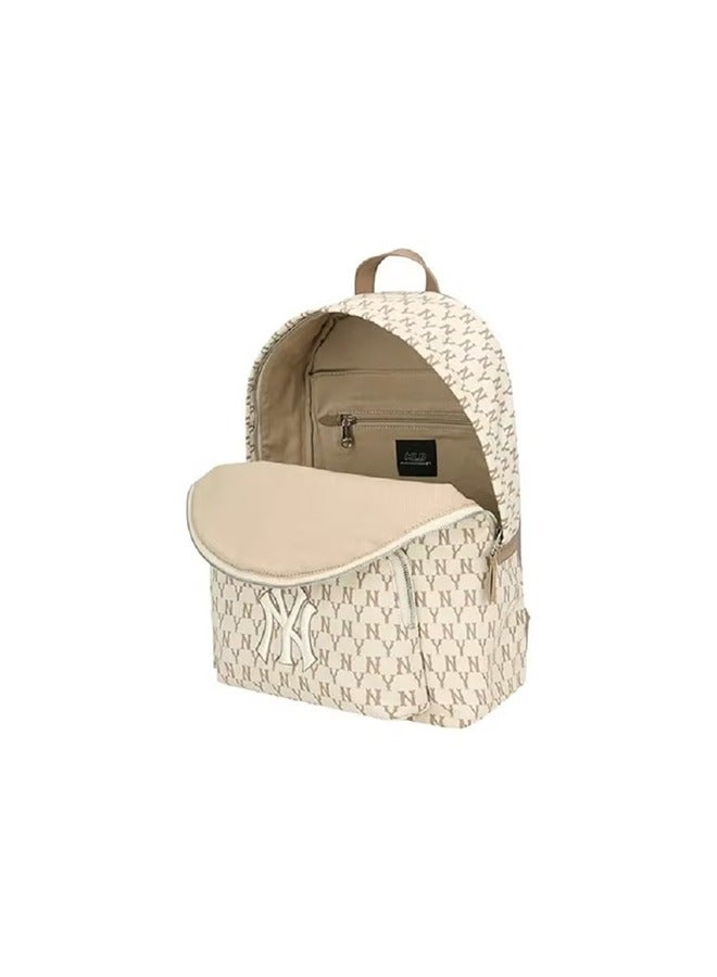 MLB MLB's new ny backpack, a full-lettered couple bag for both men and women, a large-capacity travel trendy backpack for women - Image 3