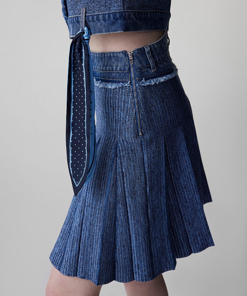 Ipekyol Combined Pleated Knit Skirt - Image 3