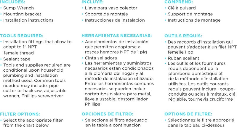EcoPure EPWO4 Universal Large Capacity Whole House Water Filter Housing - NSF Certified - Premium Filtration System - Built to Last - Image 5