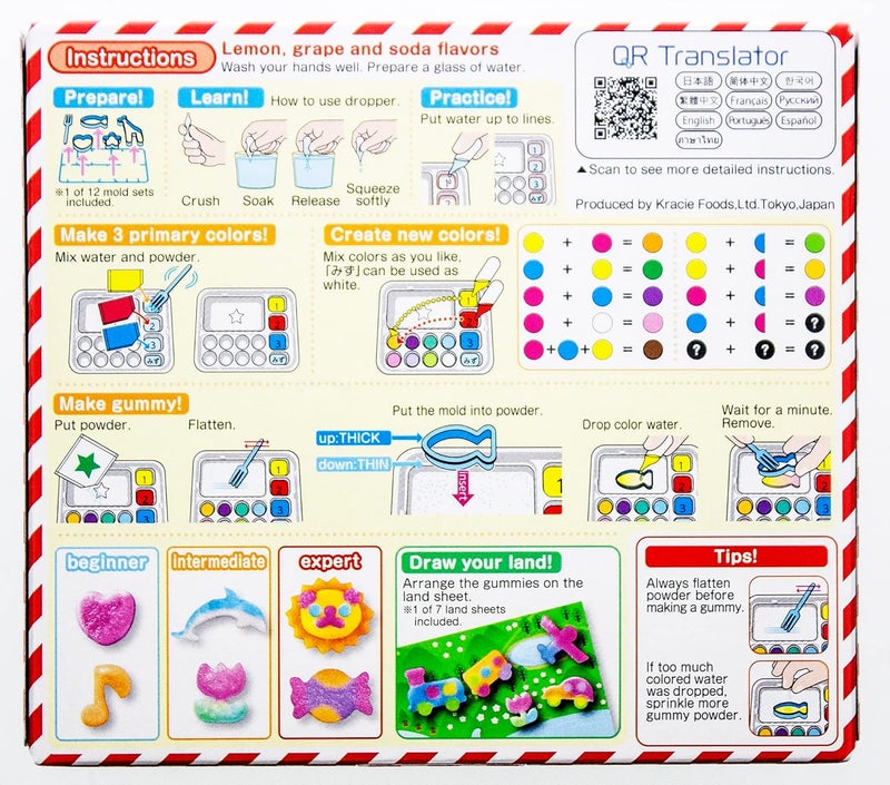 Kracie Popin' Cookin' DIY Gummy Land Candy Kit - Fun and Creative Gummy Making for Kids - Image 3