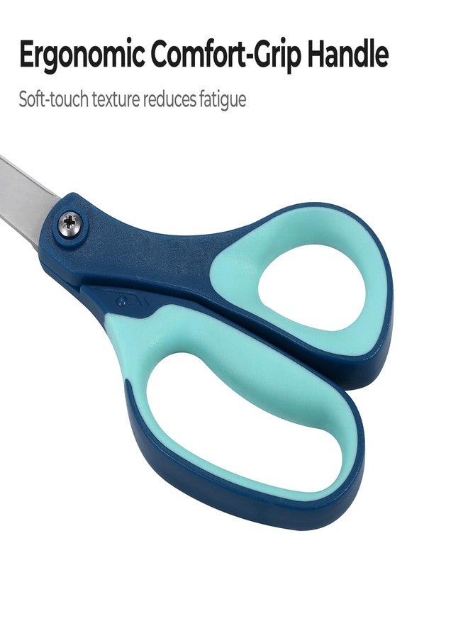 LIVINGO Titanium Scissors All Purpose - 3 Pack 8.5” Sharp Stainless Steel Heavy Duty Shears for Office Home Crafting Cutting Paper Fabric - Image 4
