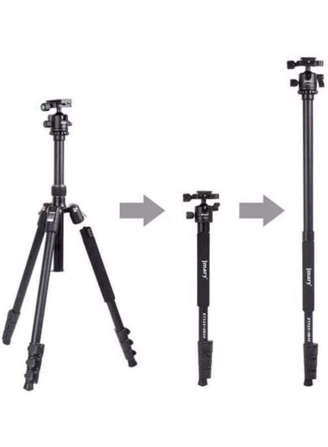 Jmary Camera Tripod Monopod Aluminum 360 Degree Ball Head Professional Tripod DSLR Tripod for Travel with Carry Bag - Image 4