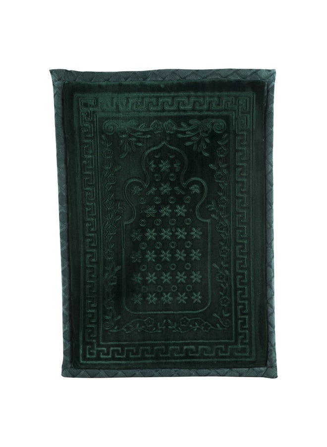 AL SANIDI Memori Foam Prayer Rug, Comfortable Foam Prayer Rug, Green Dark, Size 80*115 Cm  - Image 1