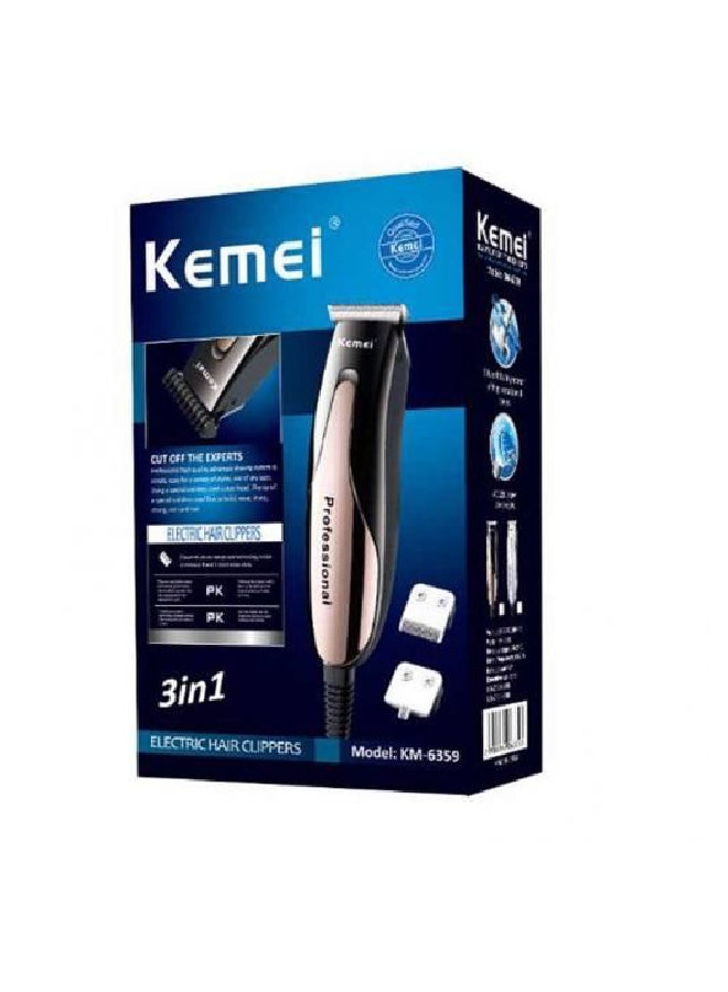 Kemei 7-Piece 3 in1 Electric Hair Clippers Set Multicolour - Image 2