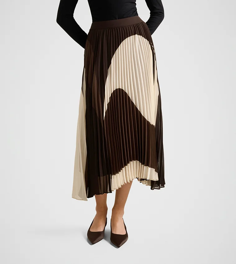 Forever New Eva Pleated Midi Skirt