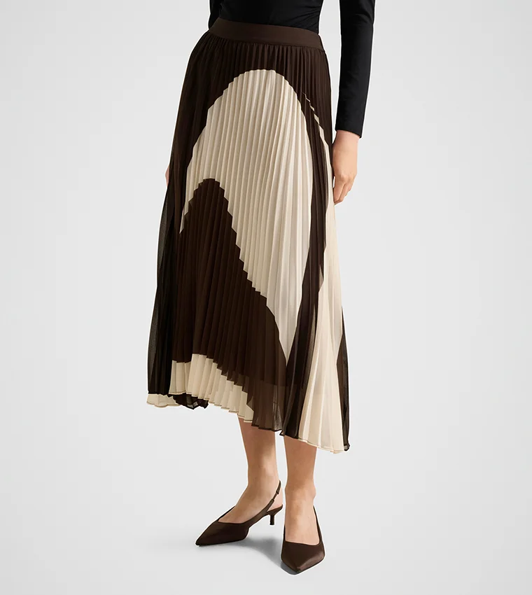 Forever New Eva Pleated Midi Skirt