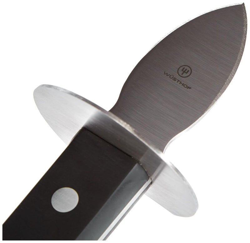 Wsthof Oyster Opener with Hand Guard 9069900502 64 Total Length Professional Oyster and Shell Knife Stainless SteelBlack Handle - Image 3