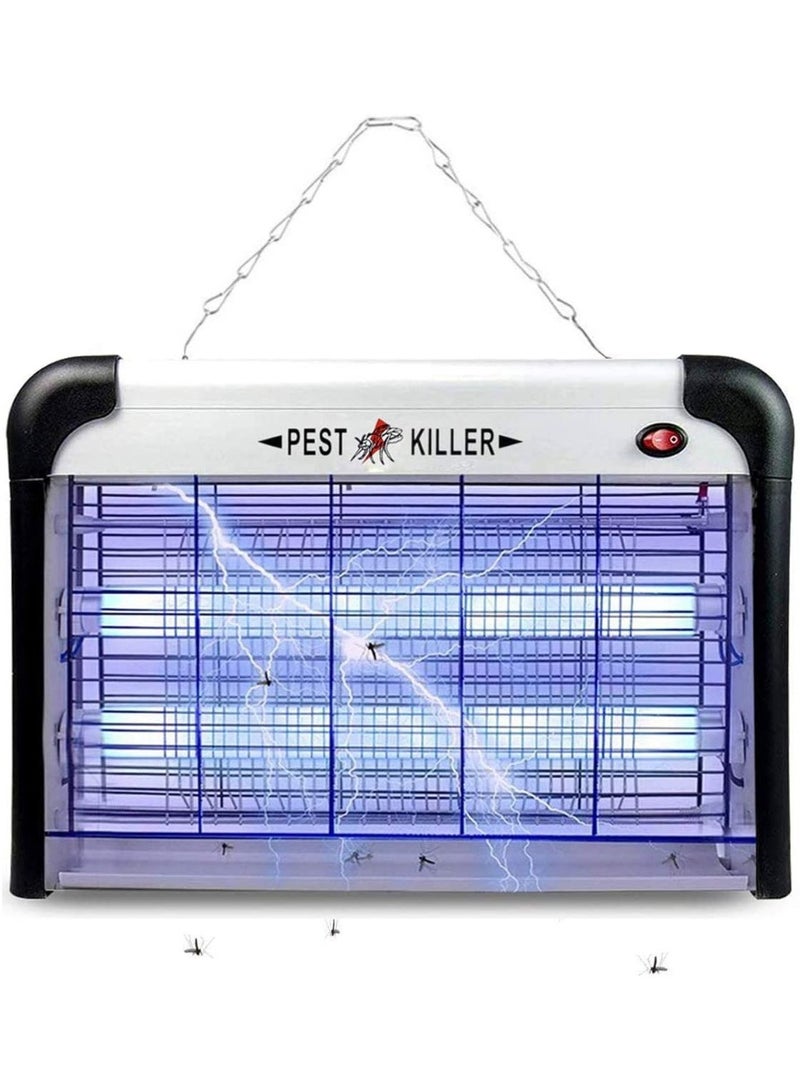 Electric Insect Killer - 30W High-Voltage Bug Zapper with Dual UV Lamps, Electronic Fly Catcher & Mosquito Trap with Removable Tray for Home, Office & Indoor Use - Image 5