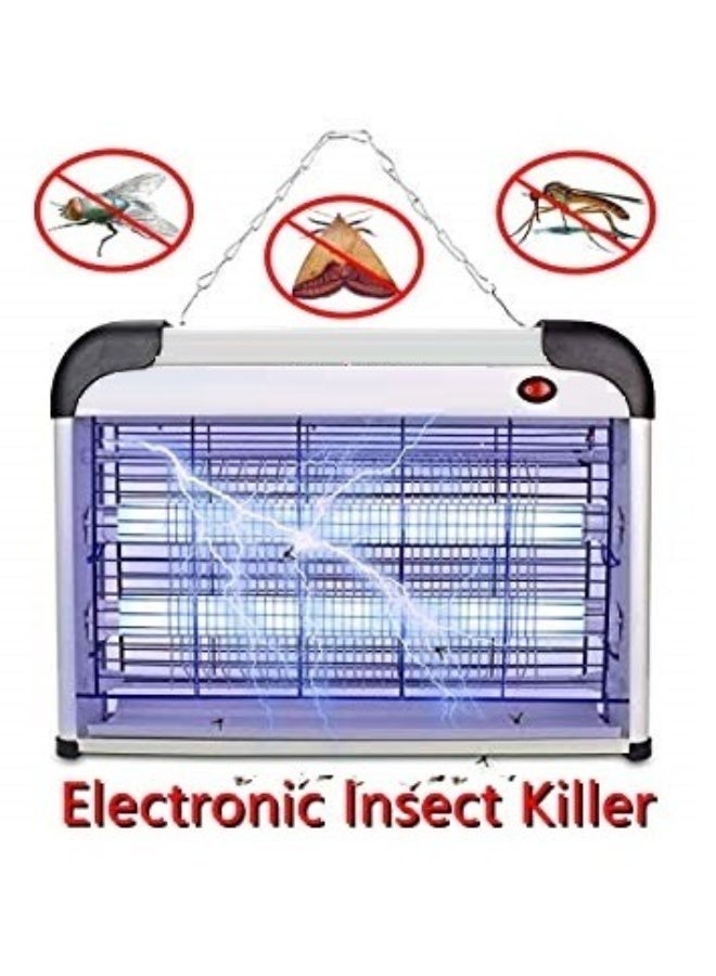Electric Insect Killer - 30W High-Voltage Bug Zapper with Dual UV Lamps, Electronic Fly Catcher & Mosquito Trap with Removable Tray for Home, Office & Indoor Use - Image 2