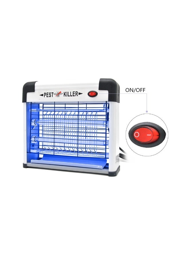 Electric Insect Killer - 30W High-Voltage Bug Zapper with Dual UV Lamps, Electronic Fly Catcher & Mosquito Trap with Removable Tray for Home, Office & Indoor Use - Image 4