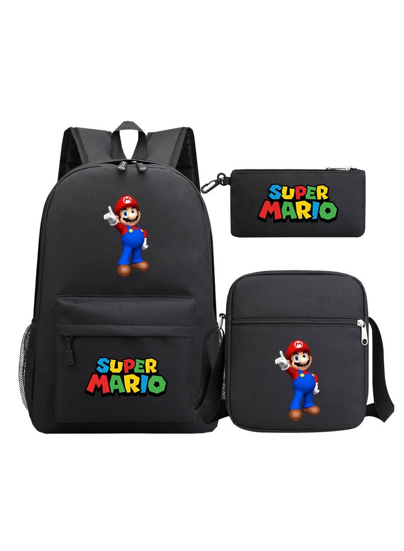 Super Mario Printed Youth Large Capacity Men's and Women's Shoulders