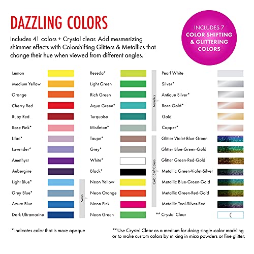Marabu Easy Marble Paint for Effortless Hydro Dipping, Water Marble Painting and More - 42 Colors Quick Drying Marbling Paint Kit for Kids and Adults - Image 5