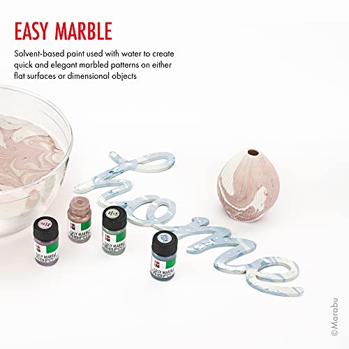 Marabu Easy Marble Paint for Effortless Hydro Dipping, Water Marble Painting and More - 42 Colors Quick Drying Marbling Paint Kit for Kids and Adults - Image 2