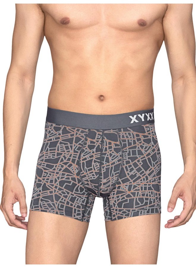 XYXX XYXX Men's Modal Printed (Pack of 3) R63_Trunk_01_2_3_Cityscape Map Grey+Skyline Blue_L  - Image 5