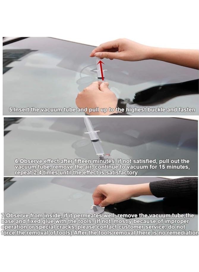 general Car Windshield Repair Tool Kit Car Glass DIY Tool Repair Kit Car Glass Repair Kit DIY Smart Repair Cracks, Scratches, Chips - Image 4