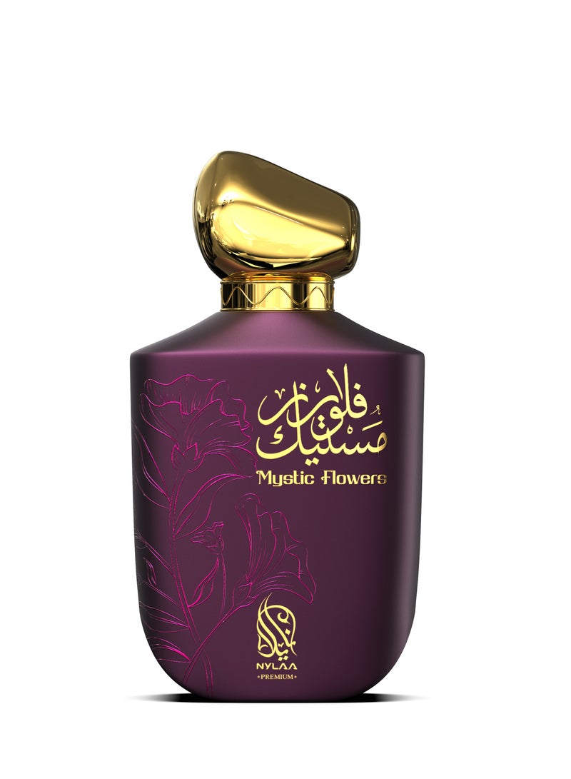 NYLAA Mystic Flowers Eau De Parfum(EDP) 100ML | Premium Unisex (Men and Women) Perfume | Long Lasting Fragrance | Daily Use Perfume - Image 2