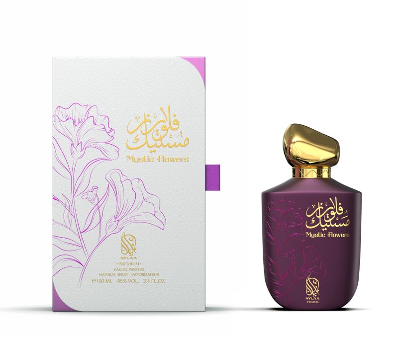 NYLAA Mystic Flowers Eau De Parfum(EDP) 100ML | Premium Unisex (Men and Women) Perfume | Long Lasting Fragrance | Daily Use Perfume - Image 1