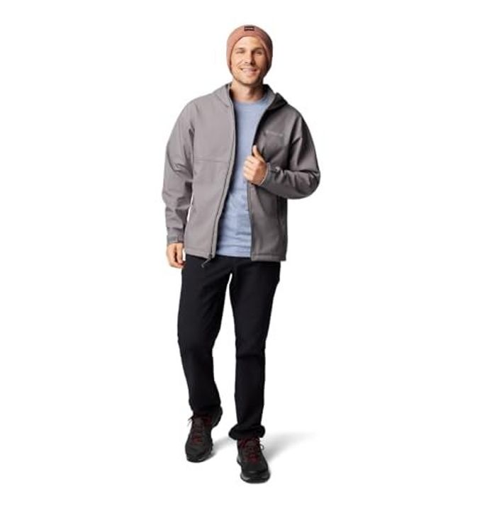 Columbia Men'S Ascender Ii Hooded Softshell Jacket, City Grey, Medium - Image 3