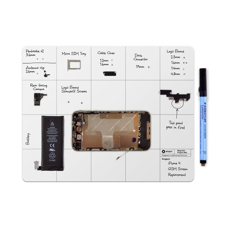 iFixit Magnetic Project Mat - Rewritable Magnetic Work Surface for Electronics, Phone, Laptop Repair - Image 2
