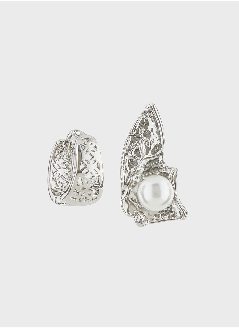ONLY - Gry 2 Pack Earrings - Image 1