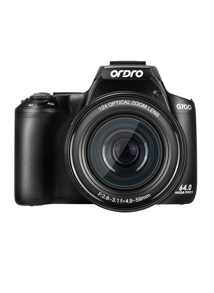 ORDRO 4K Optical Zoom Camera for Photography, 64MP Vlogging Camera for YouTube 30X Digital Zoom 1080P 60FPS AF/MF,Point and Shoot Camera for Beginner (Black) - Image 3