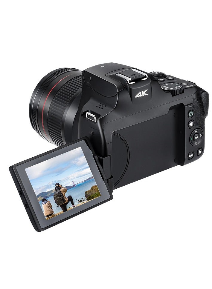 ORDRO 4K Optical Zoom Camera for Photography, 64MP Vlogging Camera for YouTube 30X Digital Zoom 1080P 60FPS AF/MF,Point and Shoot Camera for Beginner (Black) - Image 4