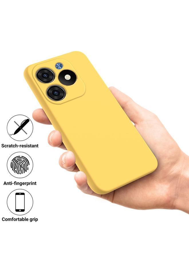 اس-توب جراب لهاتف itel S23+ مصنوع من السيليكون السائل بلون سادة مع تغطية كاملة - Image 4