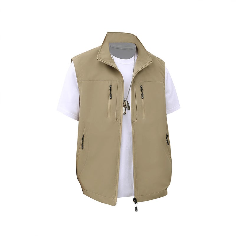 Multi-Pocket Quick-Dry Men'S Vest Outdoor Hiking Sleeveless Jacket Casual Large Size Fishing Youth Top - Image 4