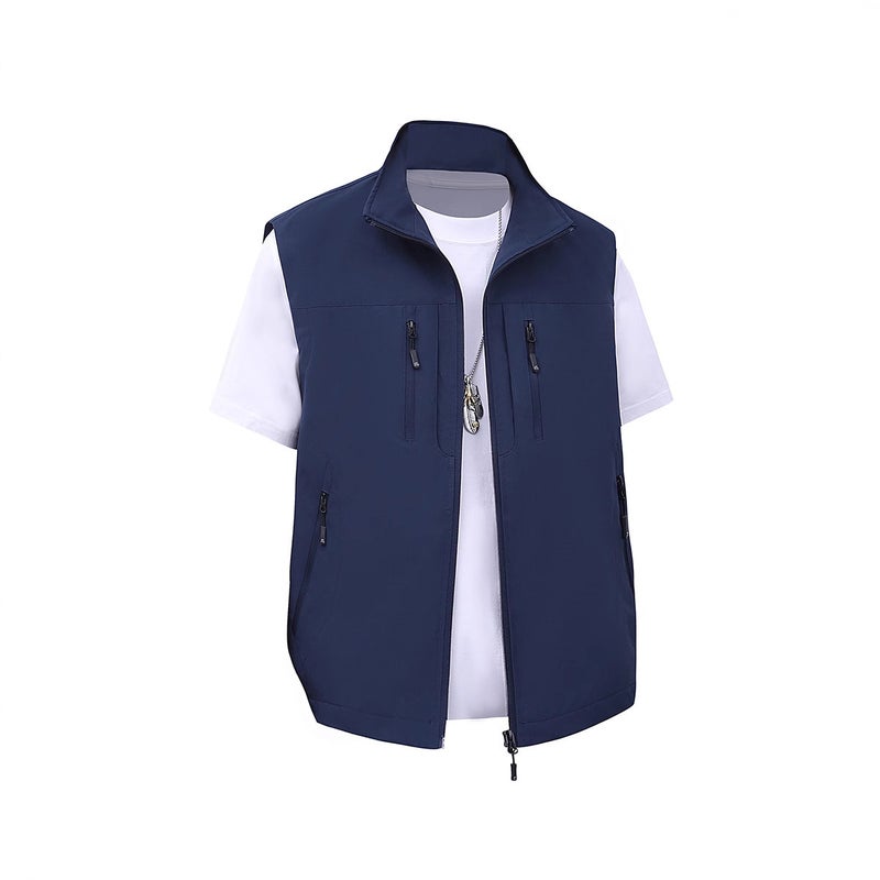 Multi-Pocket Quick-Dry Men'S Vest Outdoor Hiking Sleeveless Jacket Casual Large Size Fishing Youth Top - Image 2
