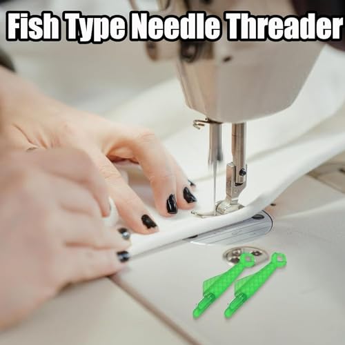 OTXKXBLP 10 Pcs Fish Mouth Sewing Machine Needle Threader,2024 New Upgraded Automatic Sewing Needle Threader,Simple Needle Threader Tool,Quick Sewing Machine Cycle Simple Needle Threader Tool (Pink) - Image 4