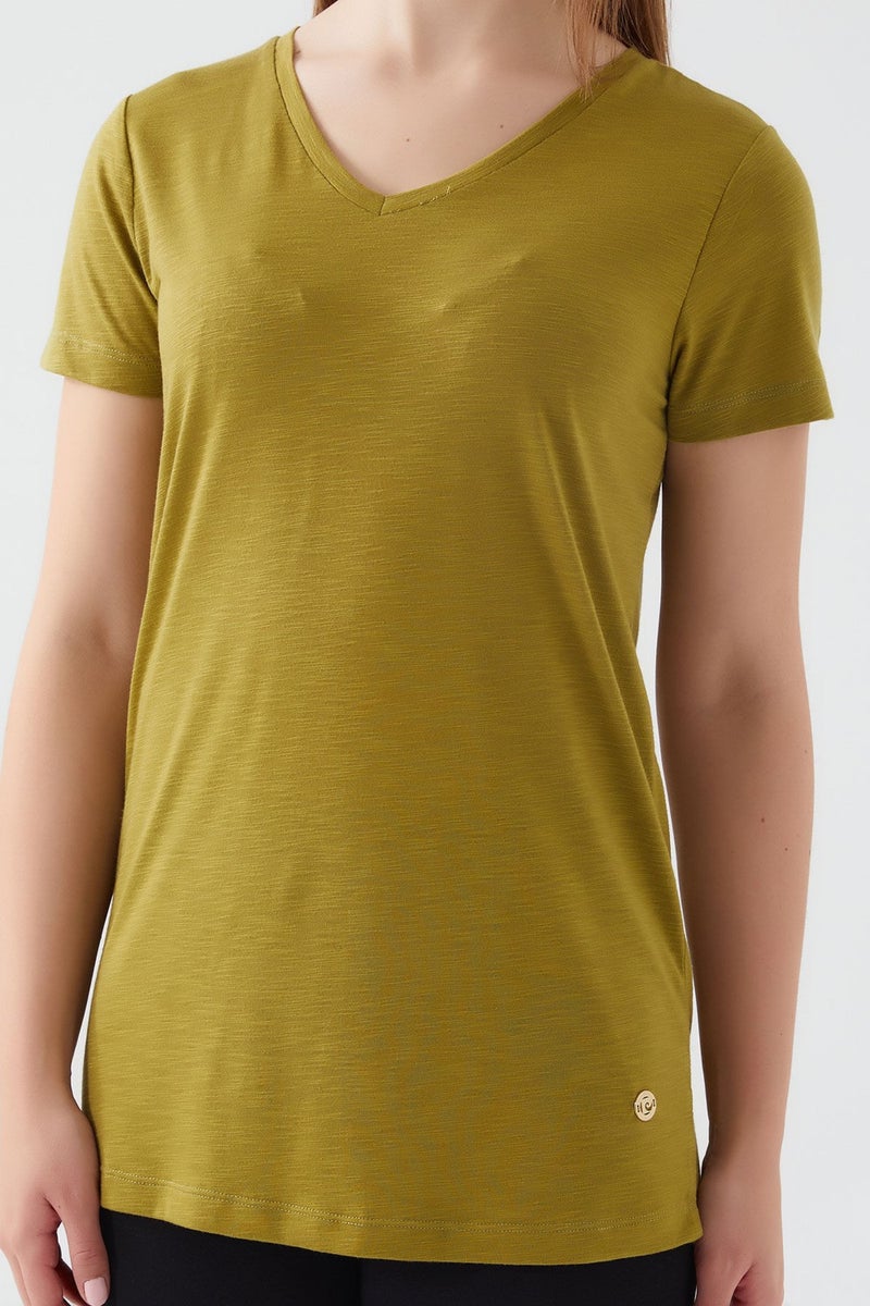pierre cardin Plain Green Women's Leggings Set  - Image 3