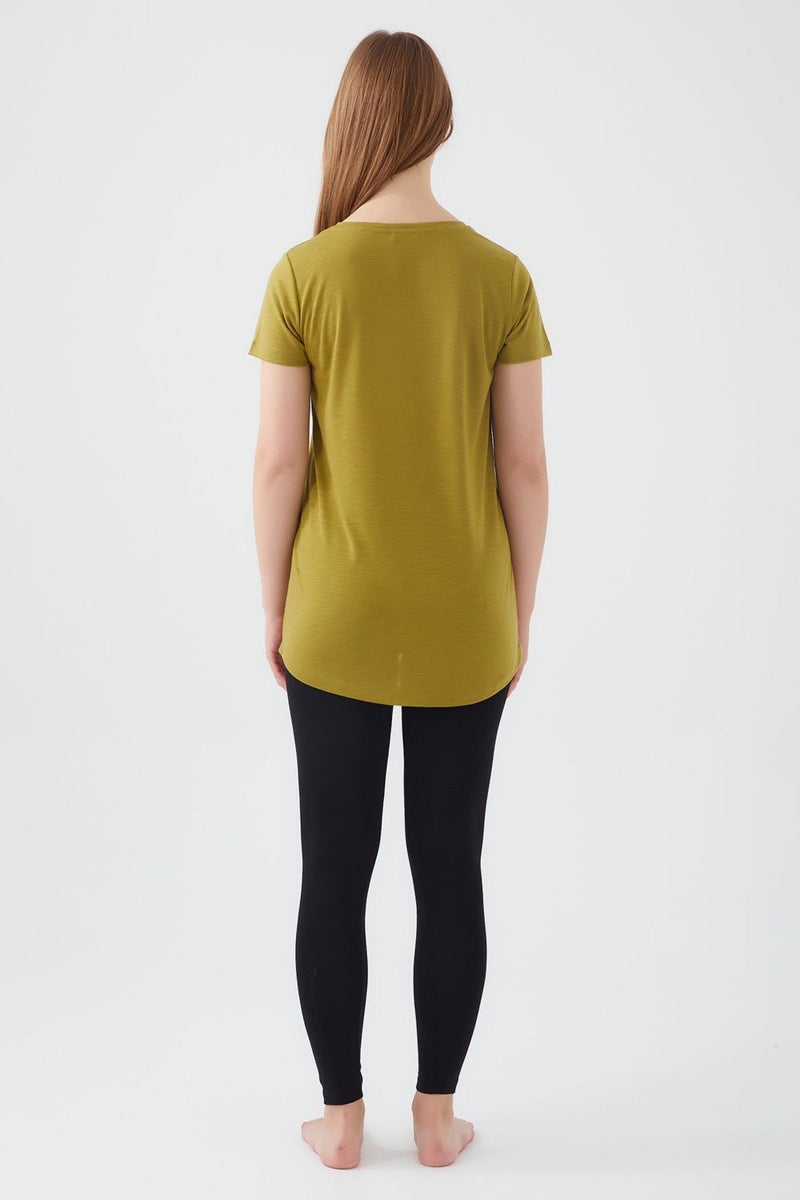 pierre cardin Plain Green Women's Leggings Set  - Image 4