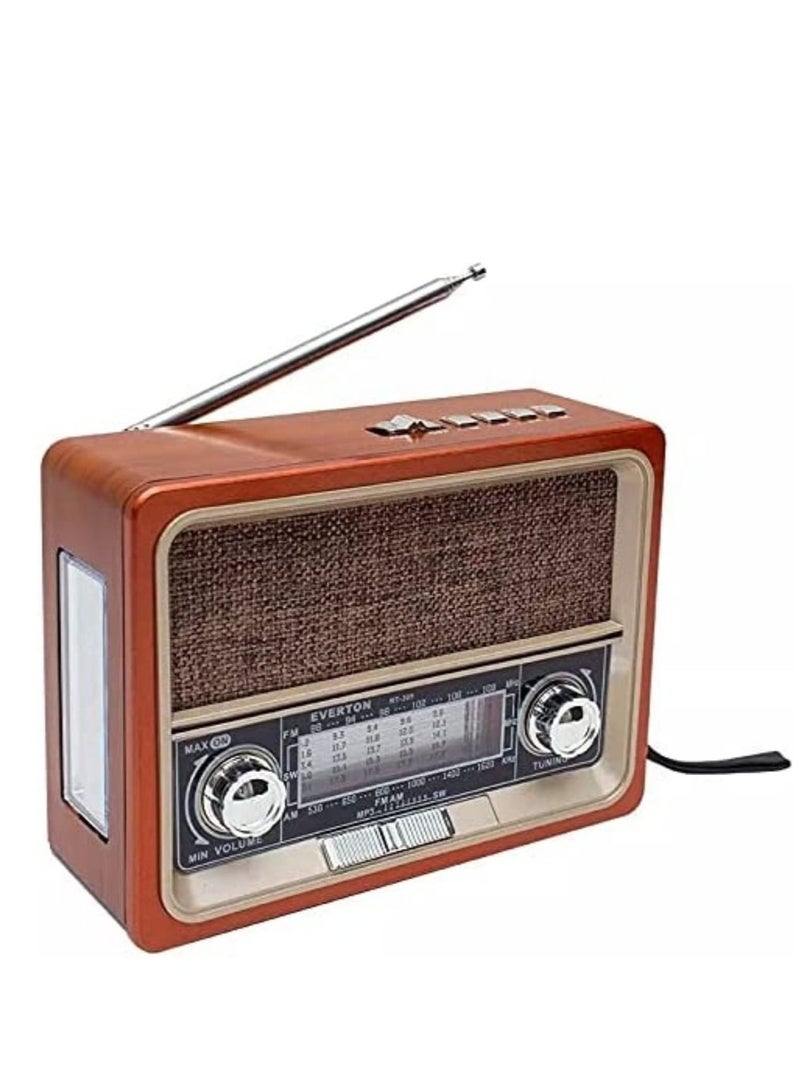 دي إل سي  راديو كلاسيك USB مع سماعة هاي فاي وبطارية قابلة للشحن - Image 3