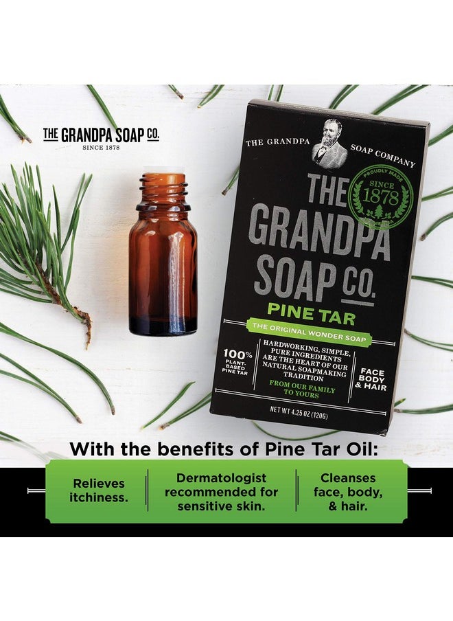GRANDPA'S Grandpa's Brands Pine Tar Soap, 4.25 Ounce  - Image 3