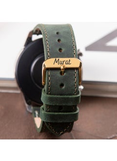Vagave Genuine Leather Watch Band 20MM 22MM 24MM Fossil Diesel Lacoste Casio Armani Tissot Nacar Classic Watch Band Leather Strap Green  - Image 1
