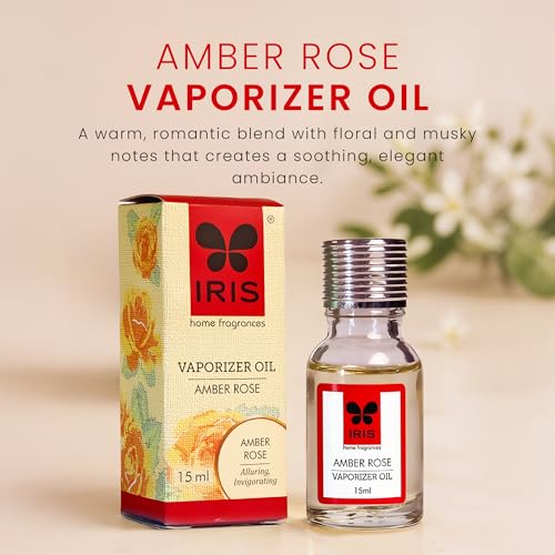 IRIS Home Fragrance -Amber Rose 15ml Fragrance Vaporizer Oil for Diffuser, refill for oil burners/vapourizer - Image 3