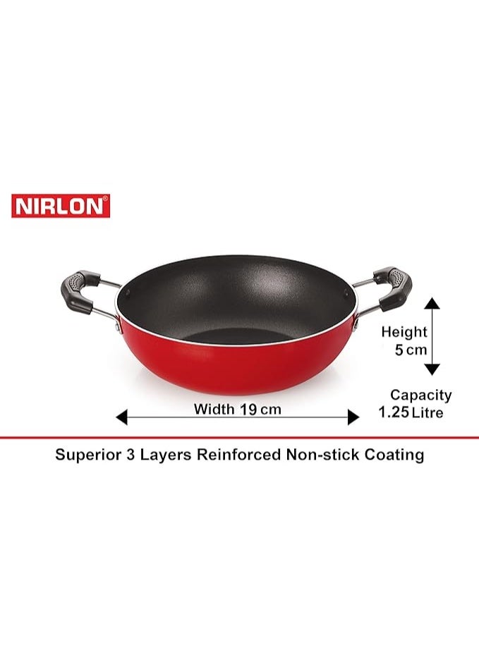 Nirlon Aluminium Non-Stick Gas Compatible Combo Cookwares Set 4 - Piece - Image 5